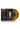 Transparent Orange Black Marble Vinyl