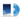 140G Sea Blue & White Marble Vinyl 