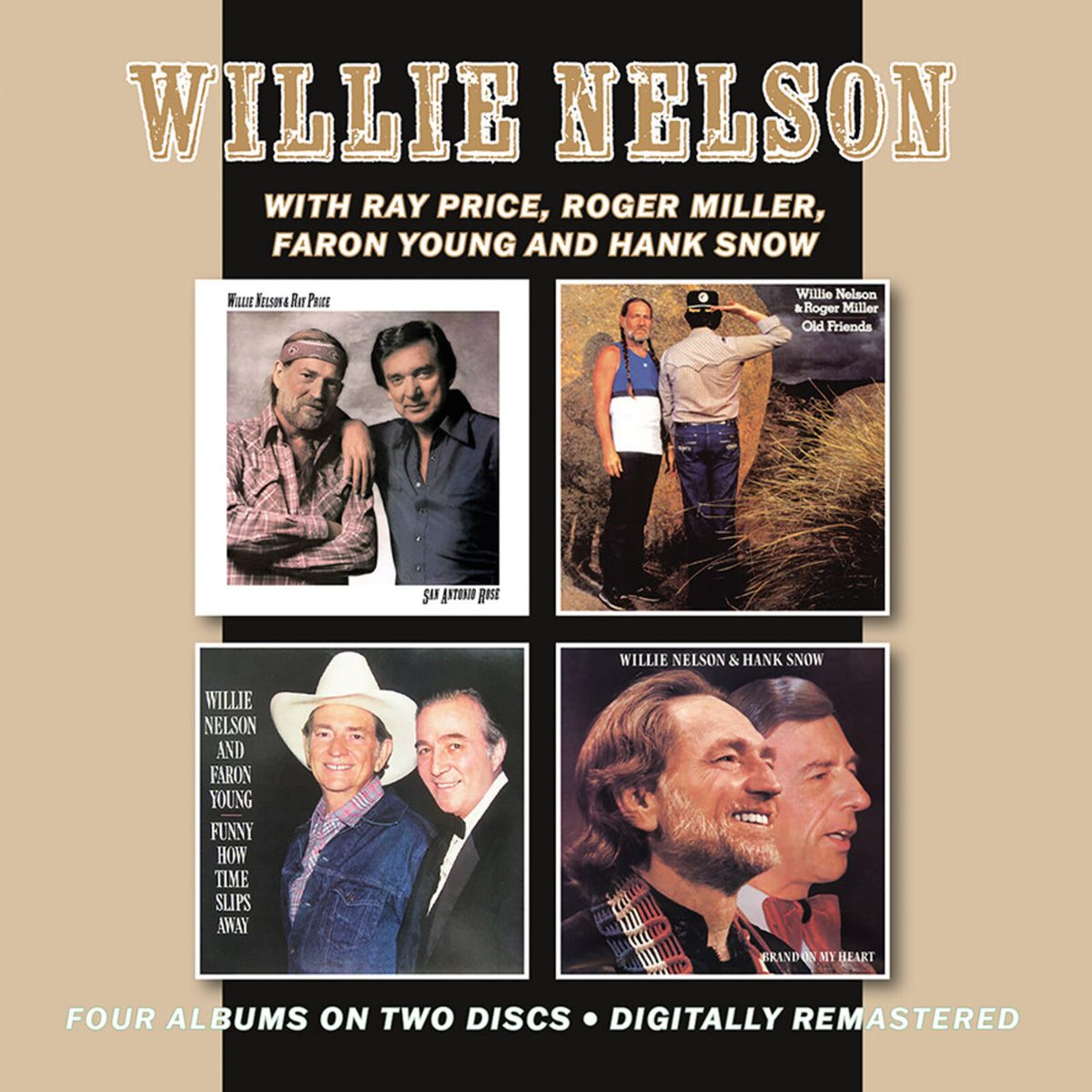 San Antonio Rose (With Ray Price) / Old Friends (With Roger Miller) / Funny How Time Slips Away (With Faron Young) / Brand On My Heart (With Hank Snow)