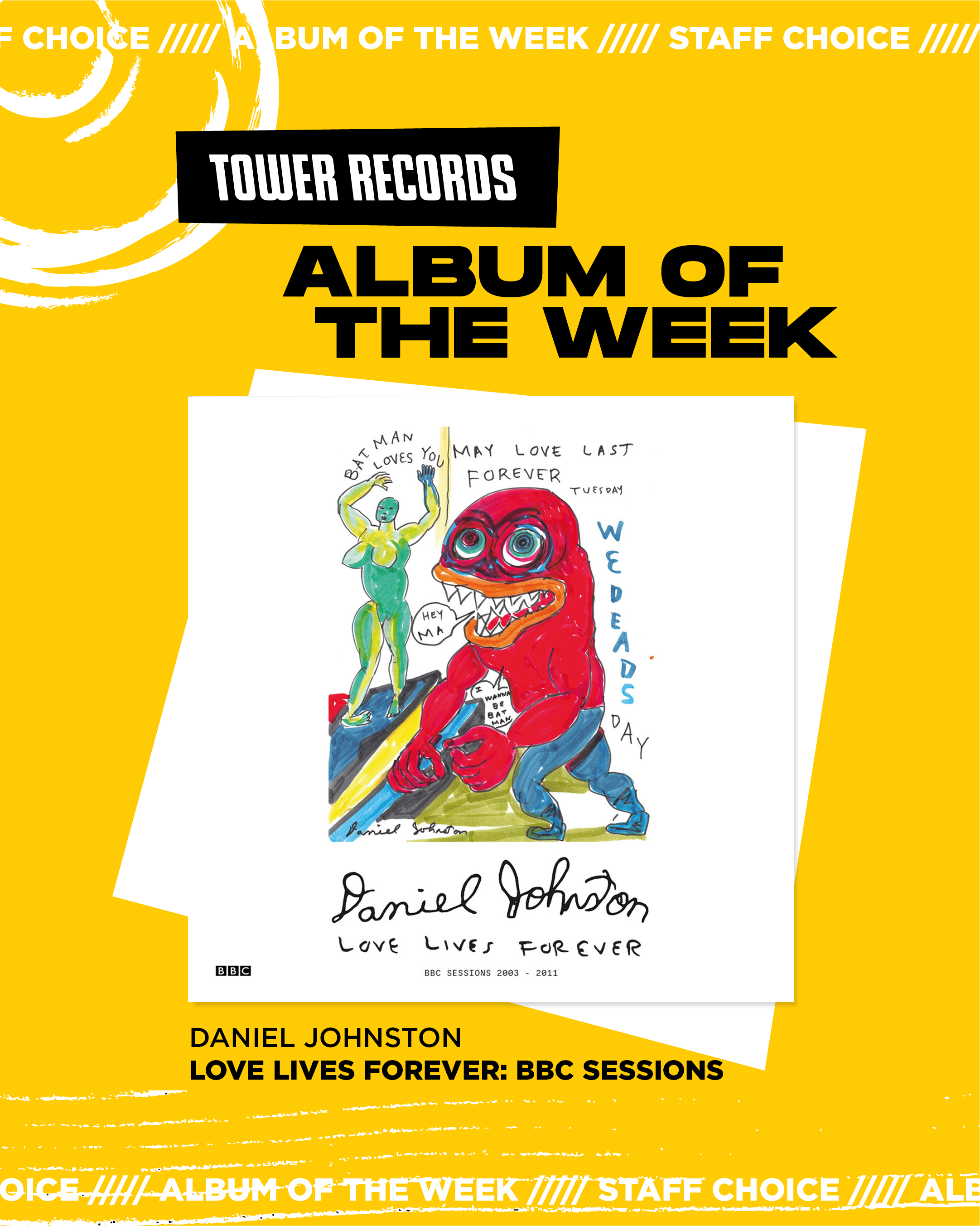 Album of the Week: Daniel Johnston – Love Lives Forever: BBC Sessions 2003 -2011